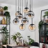Gastor Suspension, Boule lumineuse, Suspension Ambre, Clair, Fumé, 8 lumières