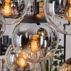 Gastor Suspension, Boule lumineuse, Suspension Ambre, Clair, Fumé, 8 lumières