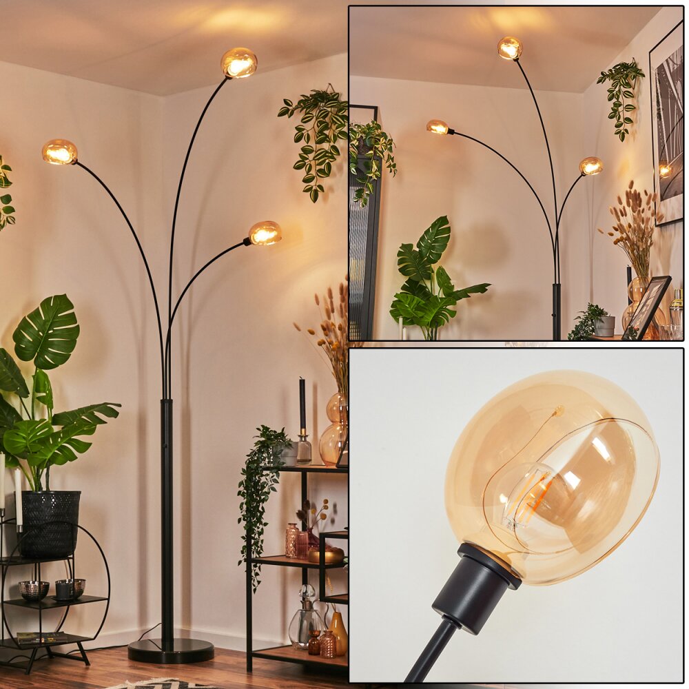 Nikkala Lampadaire Noir, 3 lumières main product photo