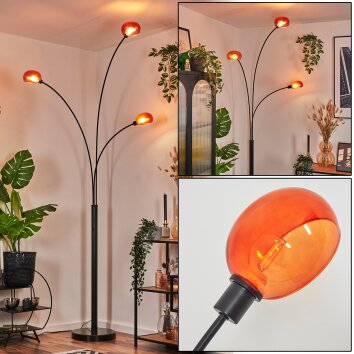 Nikkala Lampadaire Noir, 3 lumières
