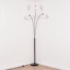 Bassagoda Lampadaire Chrome, Noir, 3 lumières