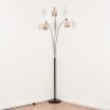 Bassagoda Lampadaire Chrome, Noir, 3 lumières