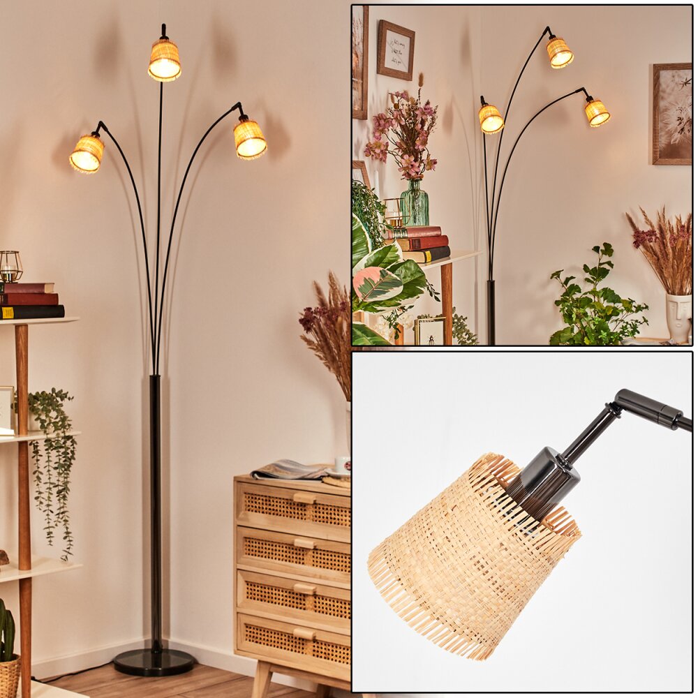 Lindberg Lampadaire Chrome, Noir, 3 lumières main product photo