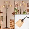 Lindberg Lampadaire Chrome, Noir, 3 lumières