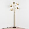 Chellas Lampadaire Laiton, Noir, 5 lumières