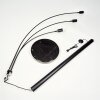Codecreo Lampadaire Noir, 3 lumières