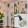 Yaak Lampadaire Noir, 3 lumières