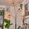 Yaak Lampadaire Noir, 3 lumières