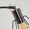 Yaak Lampadaire Chrome, Noir, 5 lumières