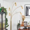 Codecreo Lampadaire Laiton, Noir, 5 lumières