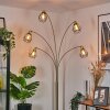 Yaak Lampadaire Laiton, Noir, 5 lumières