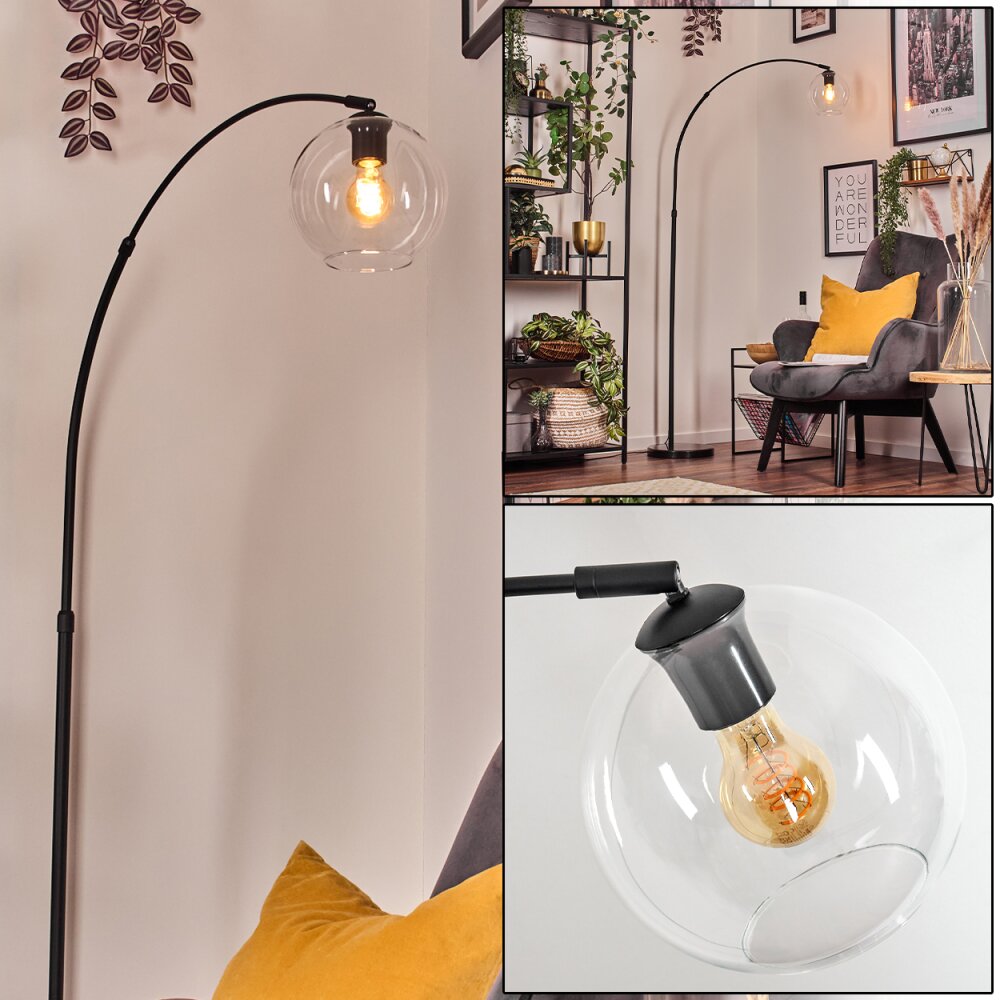 Koyoto Lampadaire Noir, 1 lumière main product photo