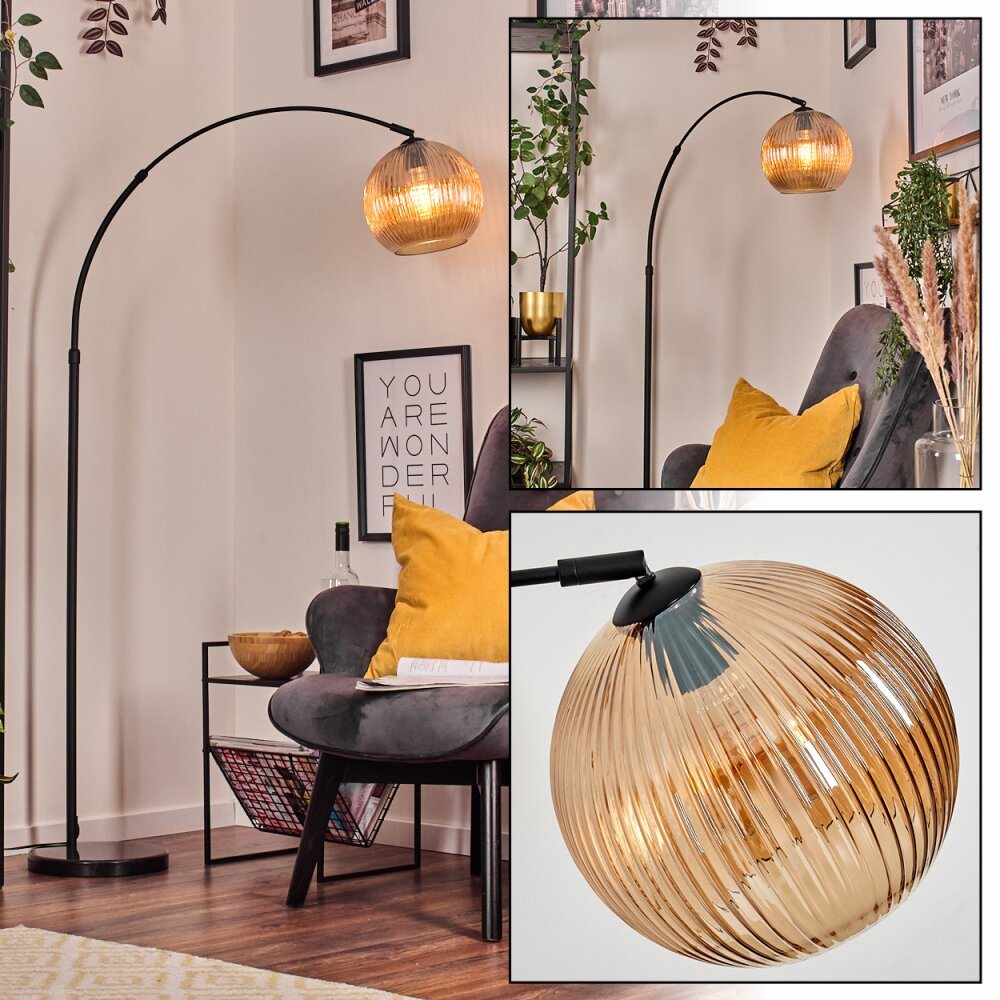 Koyoto Lampadaire Noir, 1 lumière main product photo