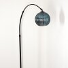 Koyoto Lampadaire Noir, 1 lumière