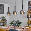 Tador Suspension, Boule lumineuse, Suspension Noir, 3 lumières