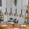 Tador Suspension, Boule lumineuse, Suspension Noir, 4 lumières