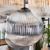 Koyoto Suspension, Boule lumineuse, Suspension Écru, Noir, 8 lumières