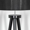 Soungou Lampadaire Chrome, Noir, 1 lumière