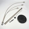 Codecreo Lampadaire Nickel mat, Noir, 3 lumières