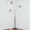 Yaak Lampadaire Nickel mat, Noir, 3 lumières Yaak Lampadaire Nickel mat, Noir, 3 lumières
