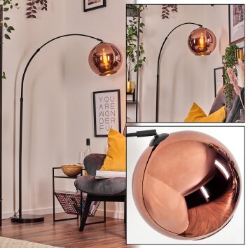 Koyoto Lampadaire, Lampadaires arc Noir, 1 lumière