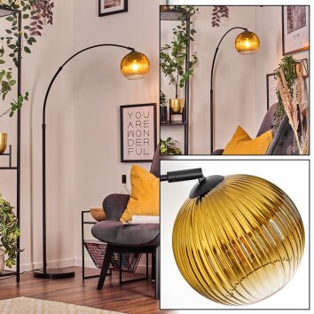 Koyoto Lampadaire Noir, 1 lumière
