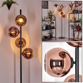 Koyoto Lampadaire Cuivré, 4 lumières