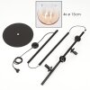 Koyoto Lampadaire Ambre, Clair, 4 lumières