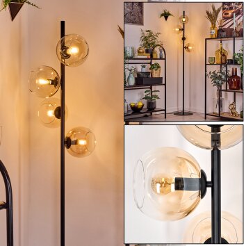 Koyoto Lampadaire Ambre, Clair, 4 lumières