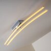 Plafonnier Georgina LED Chrome, 2 lumières