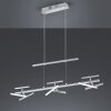 Lampe pendante Trio Figaro LED Nickel mat, 3 lumières