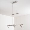 Suspension Windsor LED Chrome, Nickel mat, 9 lumières