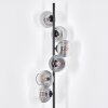 Koyoto Lampadaire Clair, Fumé, 6 lumières