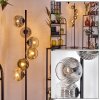 Ripoll Lampadaire Chrome, Clair, Fumé, 6 lumières