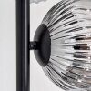 Ripoll Lampadaire Chrome, Clair, Fumé, 6 lumières