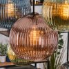Koyoto Suspension, Boule lumineuse, Suspension Écru, Noir, 8 lumières