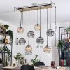 Koyoto Suspension, Boule lumineuse, Suspension Écru, Noir, 8 lumières