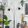 Bassagoda Lampadaire Chrome, Noir, 3 lumières