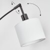Bassagoda Lampadaire Chrome, Noir, 3 lumières
