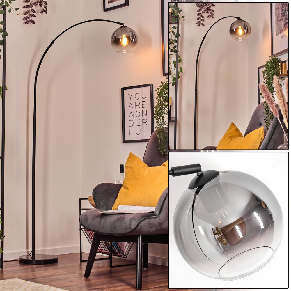 Koyoto Lampadaire Noir, 1 lumière main product photo