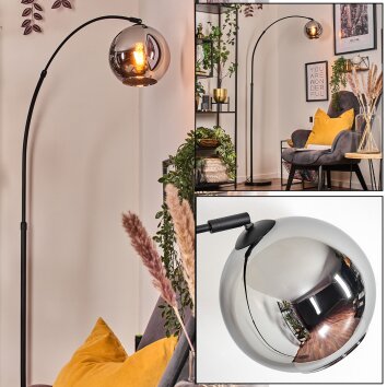 Koyoto Lampadaire Noir, 1 lumière