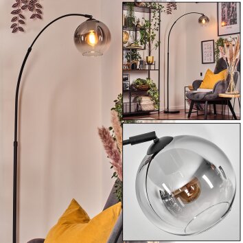 Koyoto Lampadaire Noir, 1 lumière