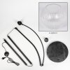 Koyoto Lampadaire Noir, 1 lumière