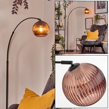 Koyoto Lampadaire Noir, 1 lumière