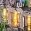 Apedo Suspension, Suspension Ambre, Clair, Fumé, 4 lumières