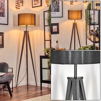 Soungou Lampadaire Noir, 1 lumière
