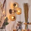 Koyoto Boule lumineuse, Applique murale Or, Noir, 3 lumières