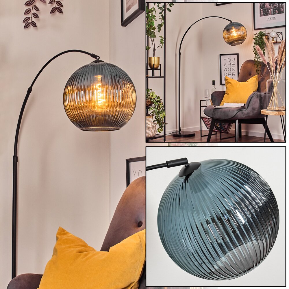 Koyoto Lampadaire Noir, 1 lumière main product photo