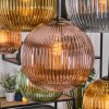 Koyoto Suspension, Boule lumineuse, Suspension Écru, Noir, 8 lumières