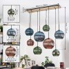 Koyoto Suspension, Boule lumineuse, Suspension Écru, Noir, 8 lumières